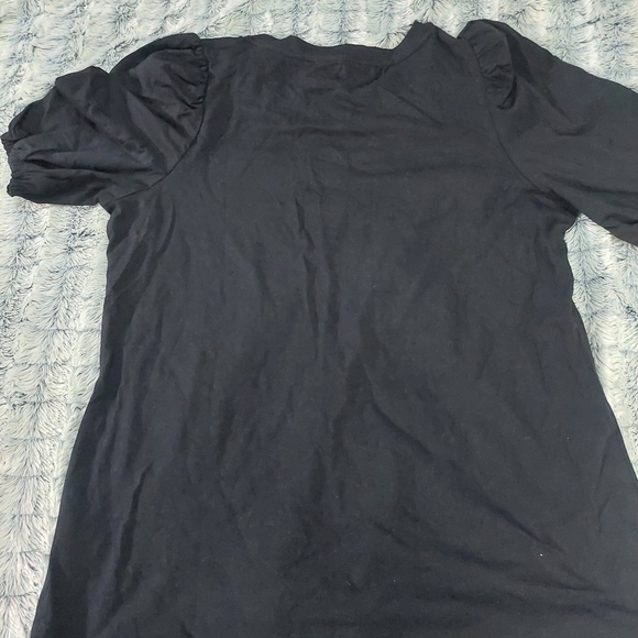 Black puffed sleeve tee XL - Picture 6 of 6